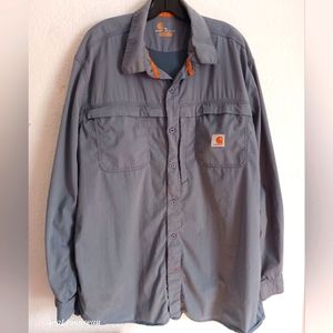Carhartt Relaxed Fit Button Down Long Sleeve Work Shirt